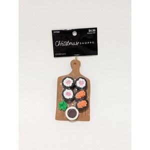Christmas Shoppe Resin Sushi Board Christmas Tree Ornament Sushi Ornament New